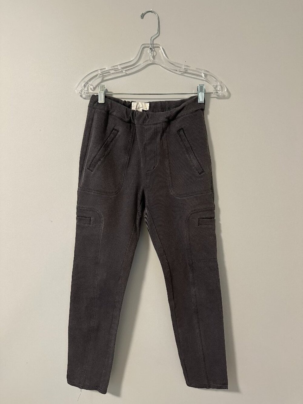 Anthropologie Dark Grey Stretch Fitted Pants Size XS
